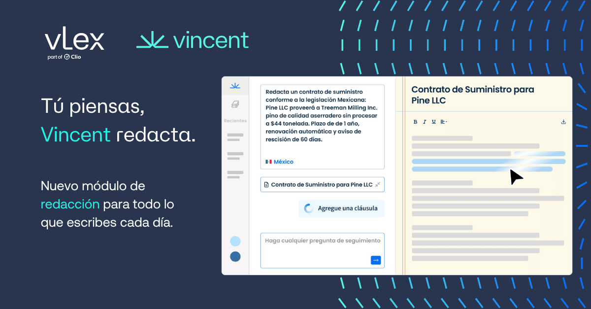 Tu piensas, Vincent redacta - Legal Pad para redaccion de contratos